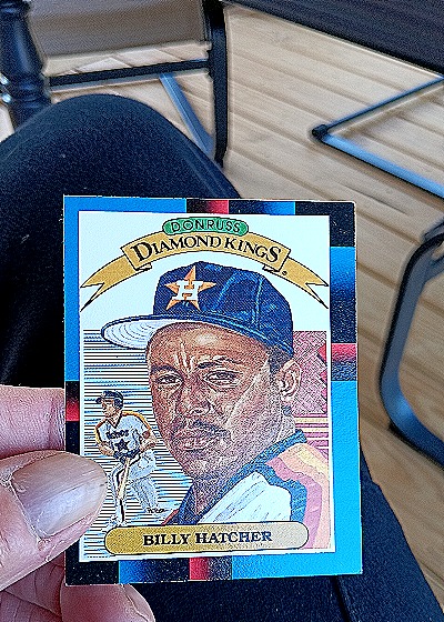 1988 Donruss Diamond Kings #23 Billy Hatcher — front