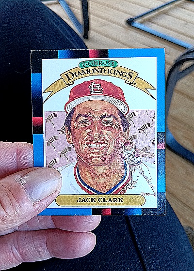 1988 Donruss Diamond Kings #15 Jack Clark — front