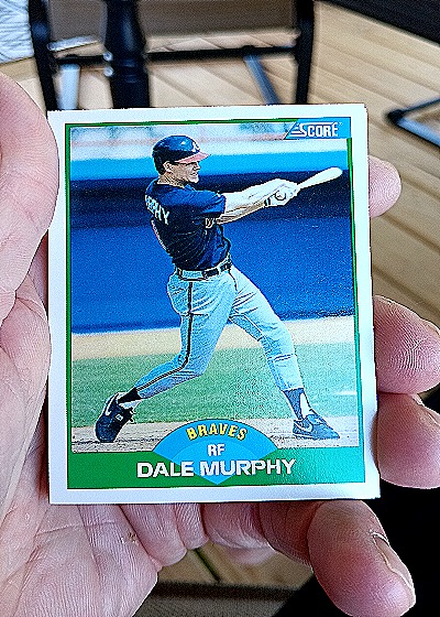 1989 Score #30 Dale Murphy — front