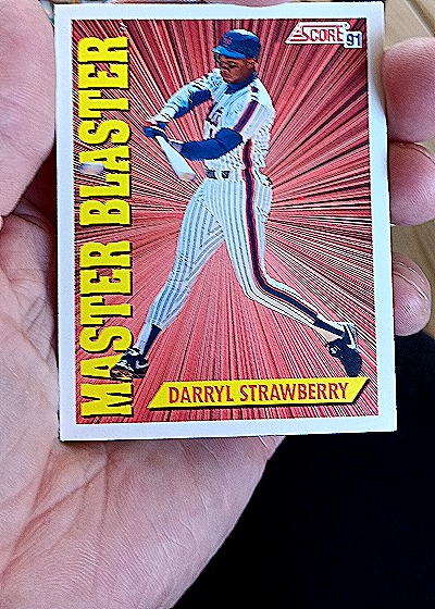 1991 Score #691 Darryl Strawberry Master Blaster — front