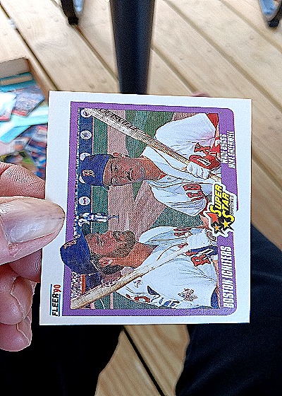 1990 Fleer #1 Darryl Strawberry & Howard Johnson — front