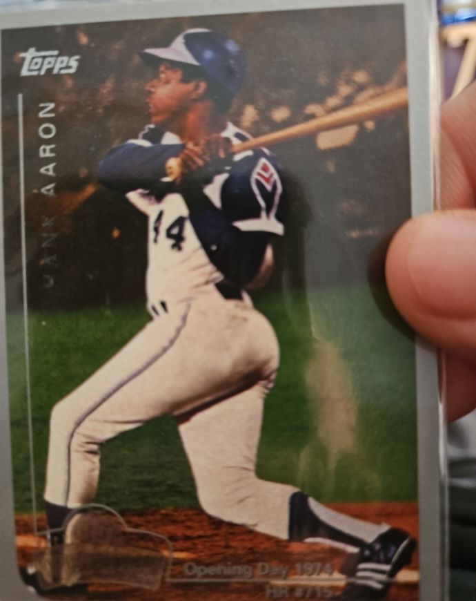 1999 Topps Opening Day #1 Hank Aaron — front