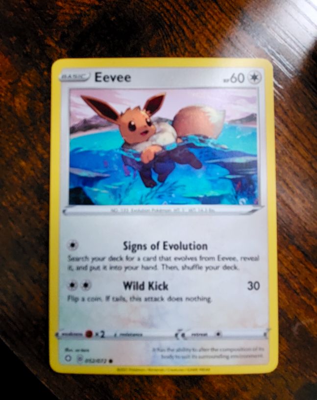 2021 Pokémon Shining Fates #52 Eevee — front