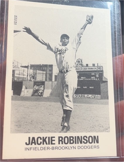 1977 TCMA Renata Galasso #20 Jackie Robinson Brooklyn Dodgers — front