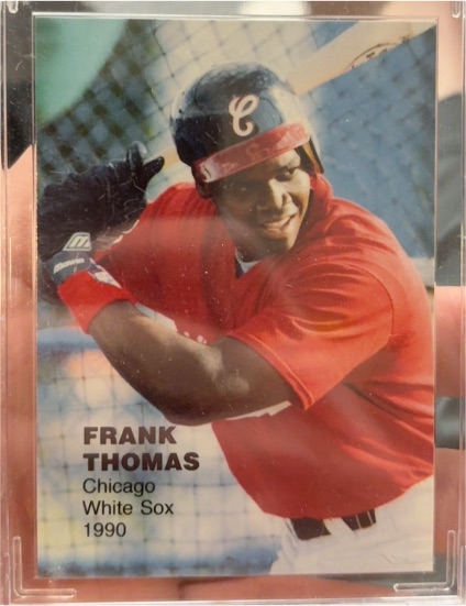 1990 M.V.P. Rookies Superstars #11 Frank Thomas — front