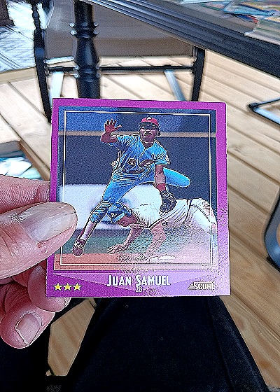 1988 Score #32 Juan Samuel — front
