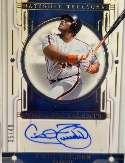 2024 Panini National Treasures Timeless Talents #TT-CF Cecil Fielder — front