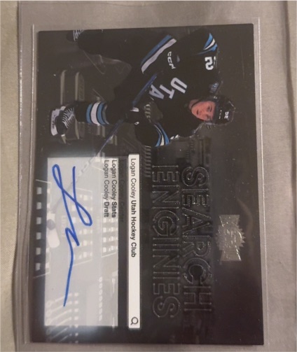 2024-25 Upper Deck Metal Universe Search Engines #ST-9 Logan Cooley — front