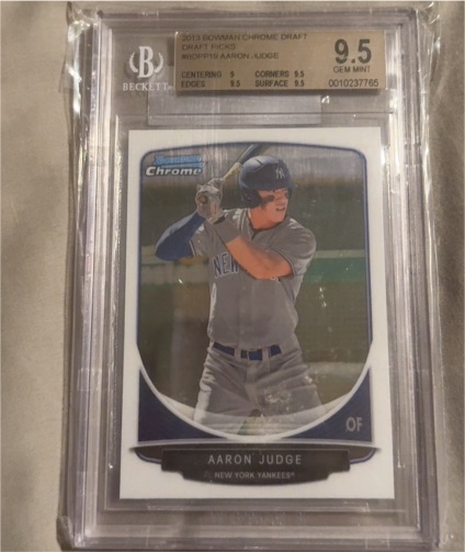 2013 Bowman Chrome Draft Picks & Prospects #BDPP19 Aaron Judge — front