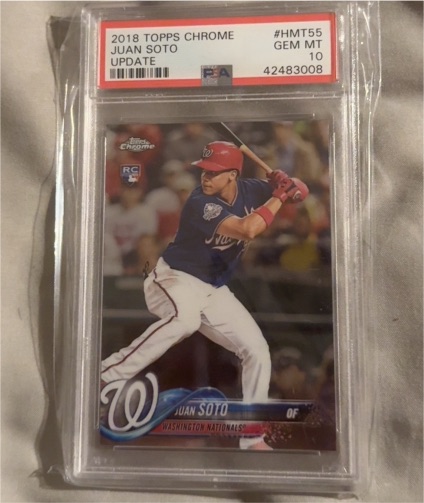 2018 Topps Chrome Update #HMT55 Juan Soto — front