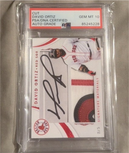 2015 Panini Signature Materials #2/5 David Ortiz — front