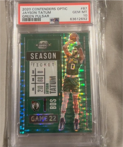2020 Panini Contenders Optic #87 Jayson Tatum — front