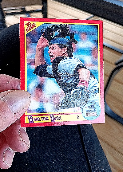 1990 Score #290 Carlton Fisk — front
