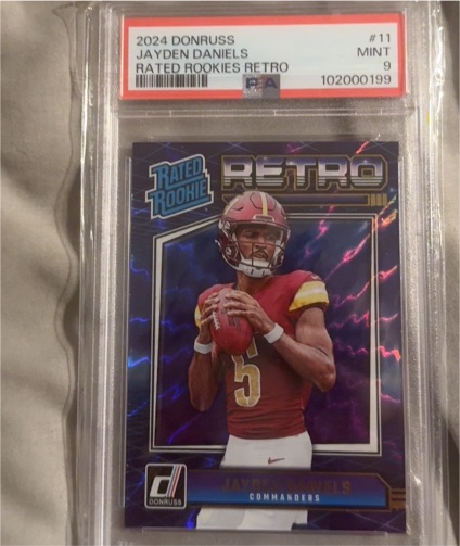 2024 Donruss #11 Jayden Daniels Rated Rookies Retro — front