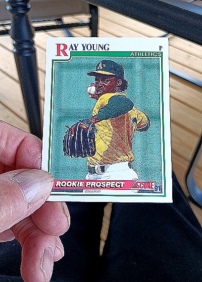 1991 Score #761 Ray Young Rookie Prospect — front