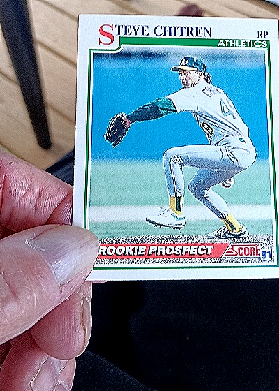 1991 Score #760 Steve Chitren — front
