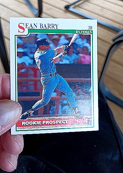 1991 Score #375 Sean Barry Rookie Prospect — front
