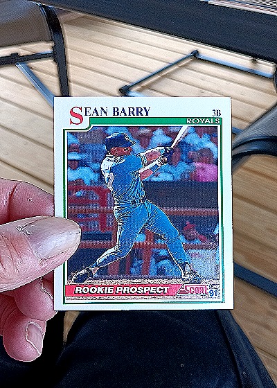 1991 Score #764 Sean Berry Rookie Prospect — front