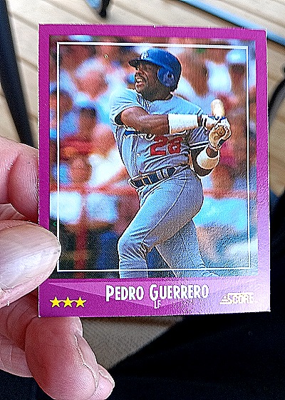 1988 Score #9 Pedro Guerrero — front