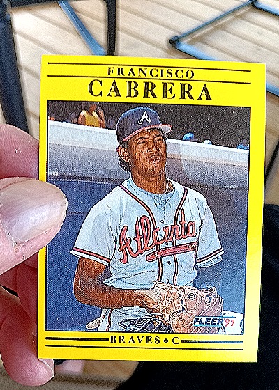 1991 Fleer #684 Francisco Cabrera — front
