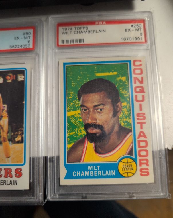 1974 Topps #250 Wilt Chamberlain Conquistadors — front