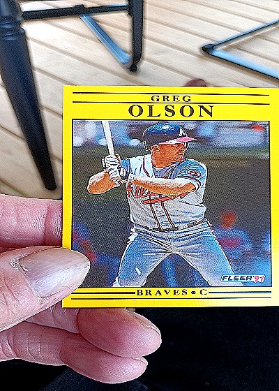 1991 Fleer #486 Greg Olson — front