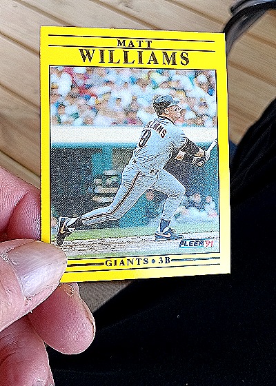 1991 Fleer #276 Matt Williams San Francisco Giants — front