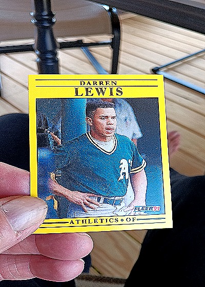 1991 Fleer #15 Darren Lewis — front