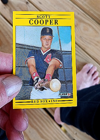 1991 Fleer #91 Scott Cooper — front