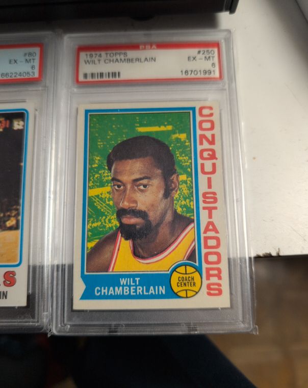 1974 Topps #250 Wilt Chamberlain San Diego Conquistadors — front