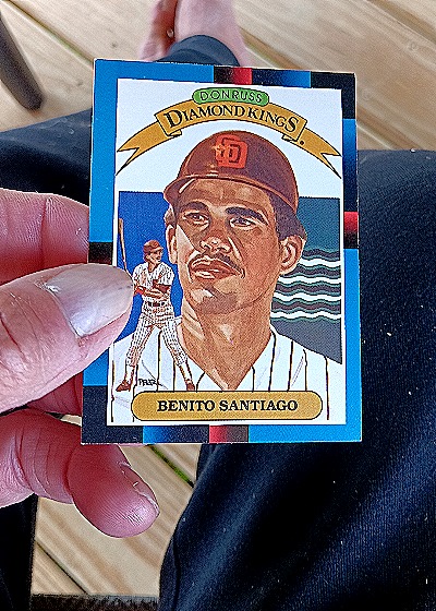 1988 Donruss Diamond Kings #3 Benito Santiago — front