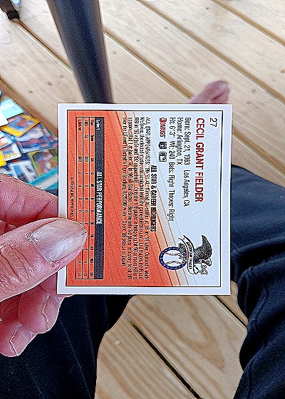 1992 Donruss #27 Cecil Fielder — back