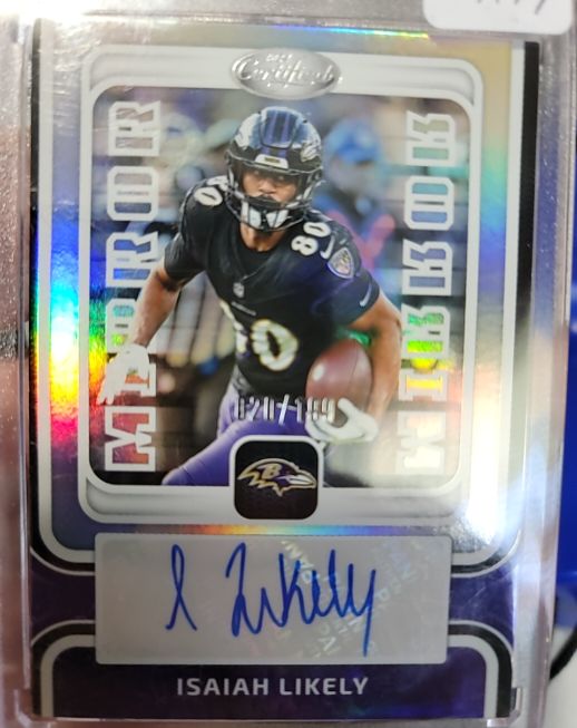 2024 Panini Certified Mirror Signatures #MS-IL Isaiah Likely — front