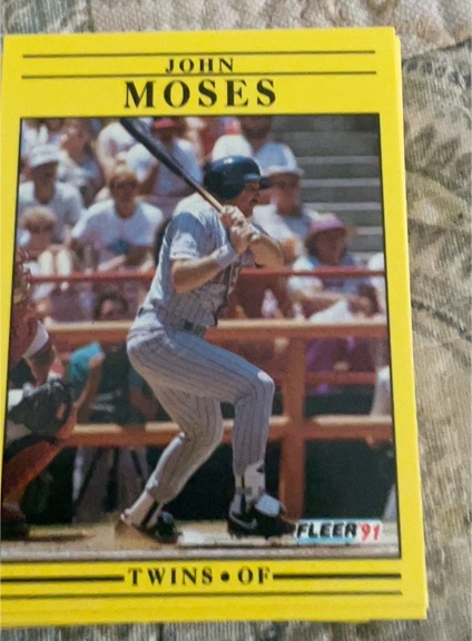 1991 Fleer #619 John Moses — front