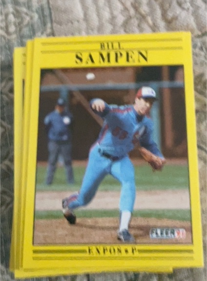 1991 Fleer #247 Bill Sampen — front
