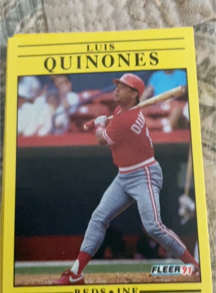 1991 Fleer #77 Luis Quinones — front