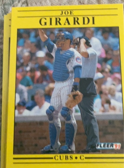 1991 Fleer #421 Joe Girardi — front