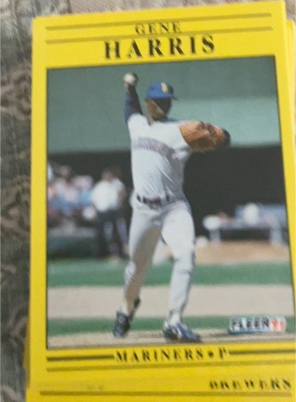 1991 Fleer #452A Gene Harris — front