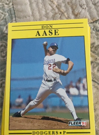 1991 Fleer #193 Don Aase — front