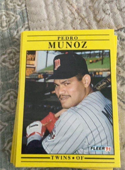 1991 Fleer #620 Pedro Munoz — front