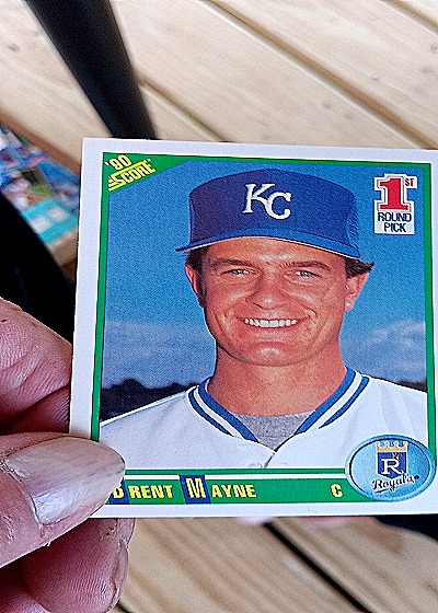 1990 Score #664 Brent Mayne — front