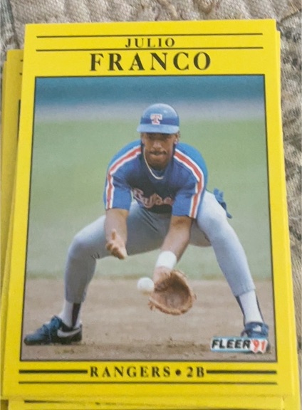 1991 Fleer #285 Julio Franco — front