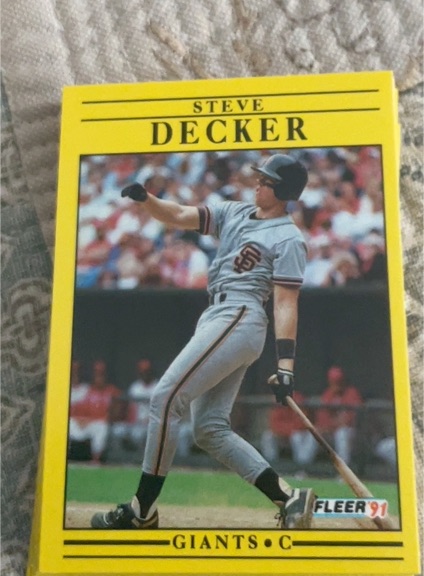 1991 Fleer #260 Steve Decker — front