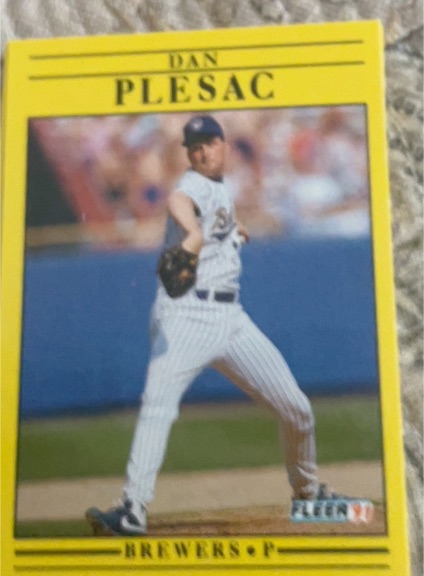 1991 Fleer #594 Dan Plesac — front