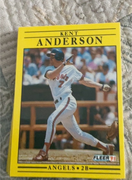 1991 Fleer #306 Kent Anderson — front