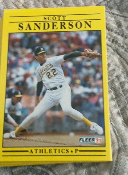 1991 Fleer #23 Scott Sanderson — front