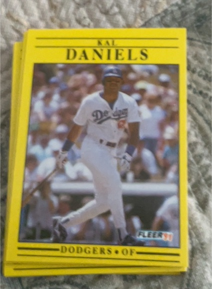 1991 Fleer #198 Kal Daniels — front