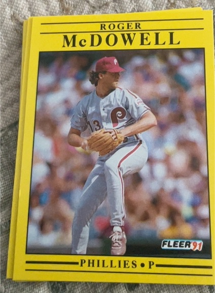 1991 Fleer #405 Roger McDowell — front