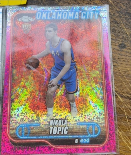 2024-25 Topps Chrome #119 Nikola Topic RC Oklahoma City Thunder — front