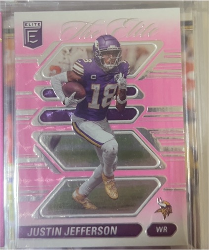 2024 Panini Donruss Elite #15 Justin Jefferson The Elite Pink — front